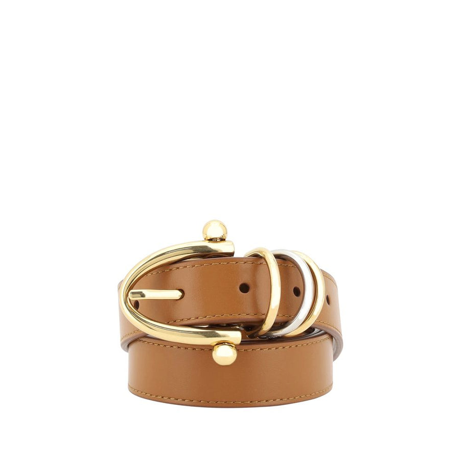 Chloé 100% Calf Leather Bos Taurus belt in beige