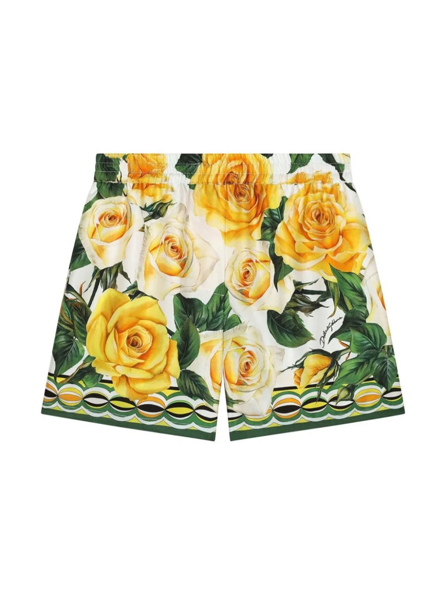 Shorts White Silk