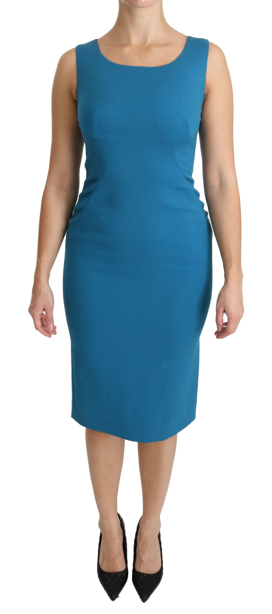 Dolce & Gabbana 99% Virgin Wool dress in blue