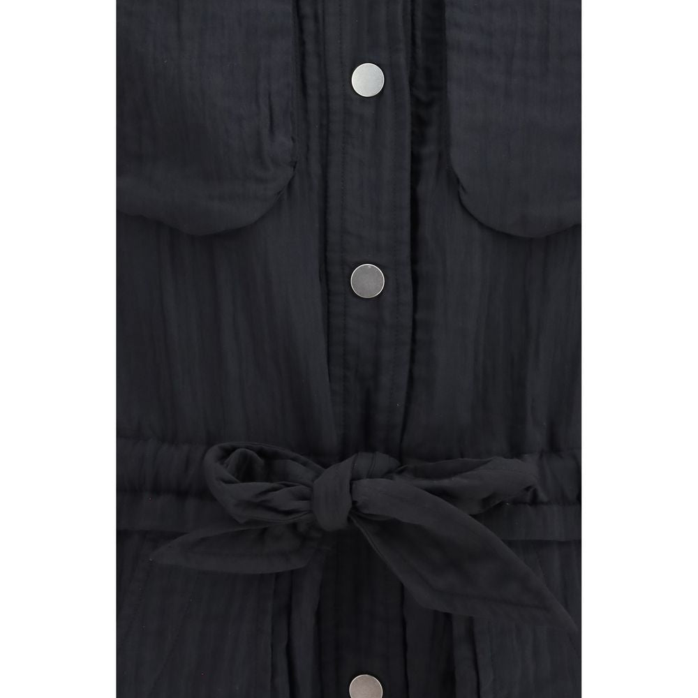 Marant Etoile 48% Viscose jumpsuit in black — view 3