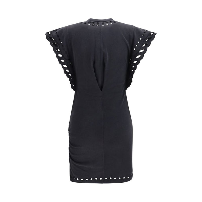 Marant Etoile 100% Cotton dress in black — view 2