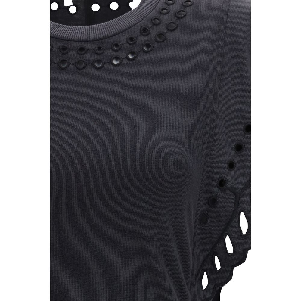 Marant Etoile 100% Cotton dress in black — view 3