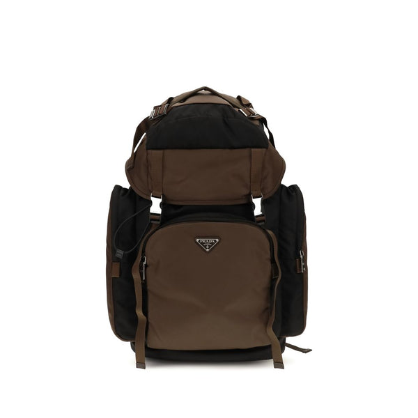Prada 100% Recycled Polyamide backpack in brown