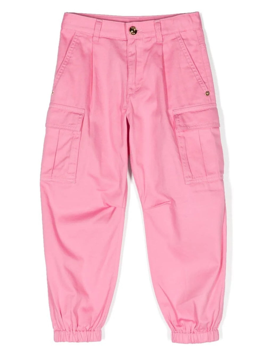 Trousers Informal Pink Cotton