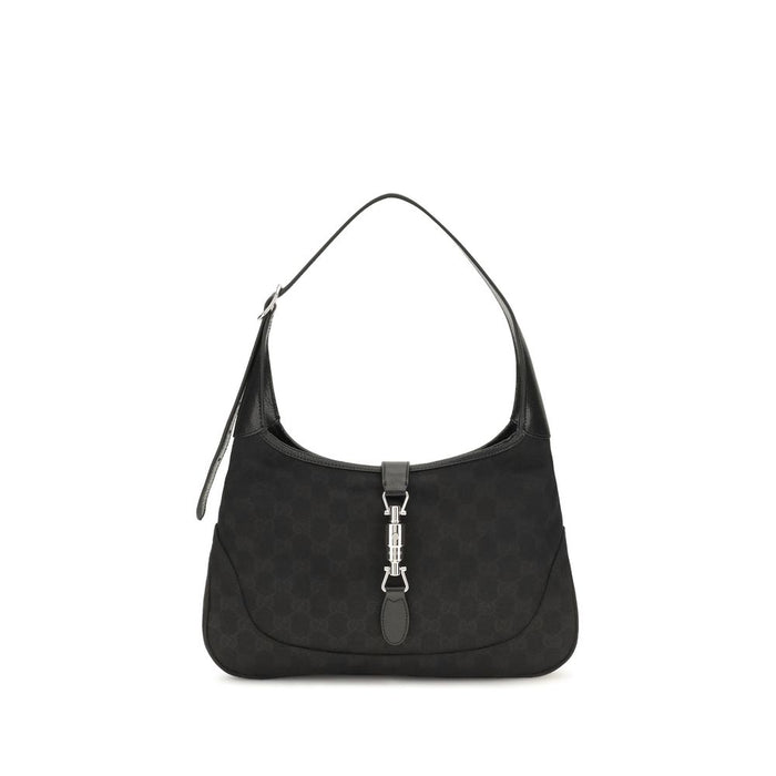 Black Fabric Shoulder Bag