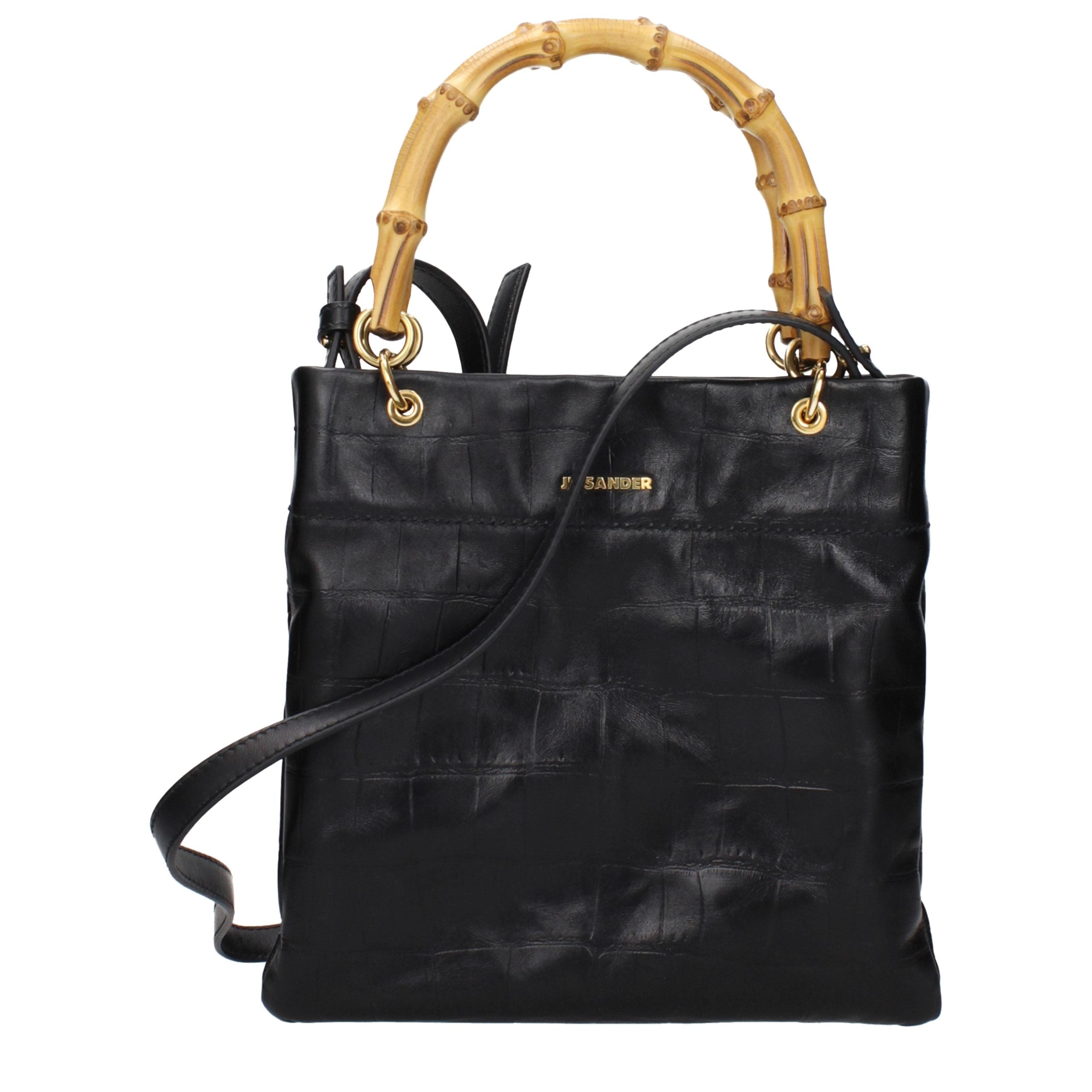 Black Leather Handbag Bag