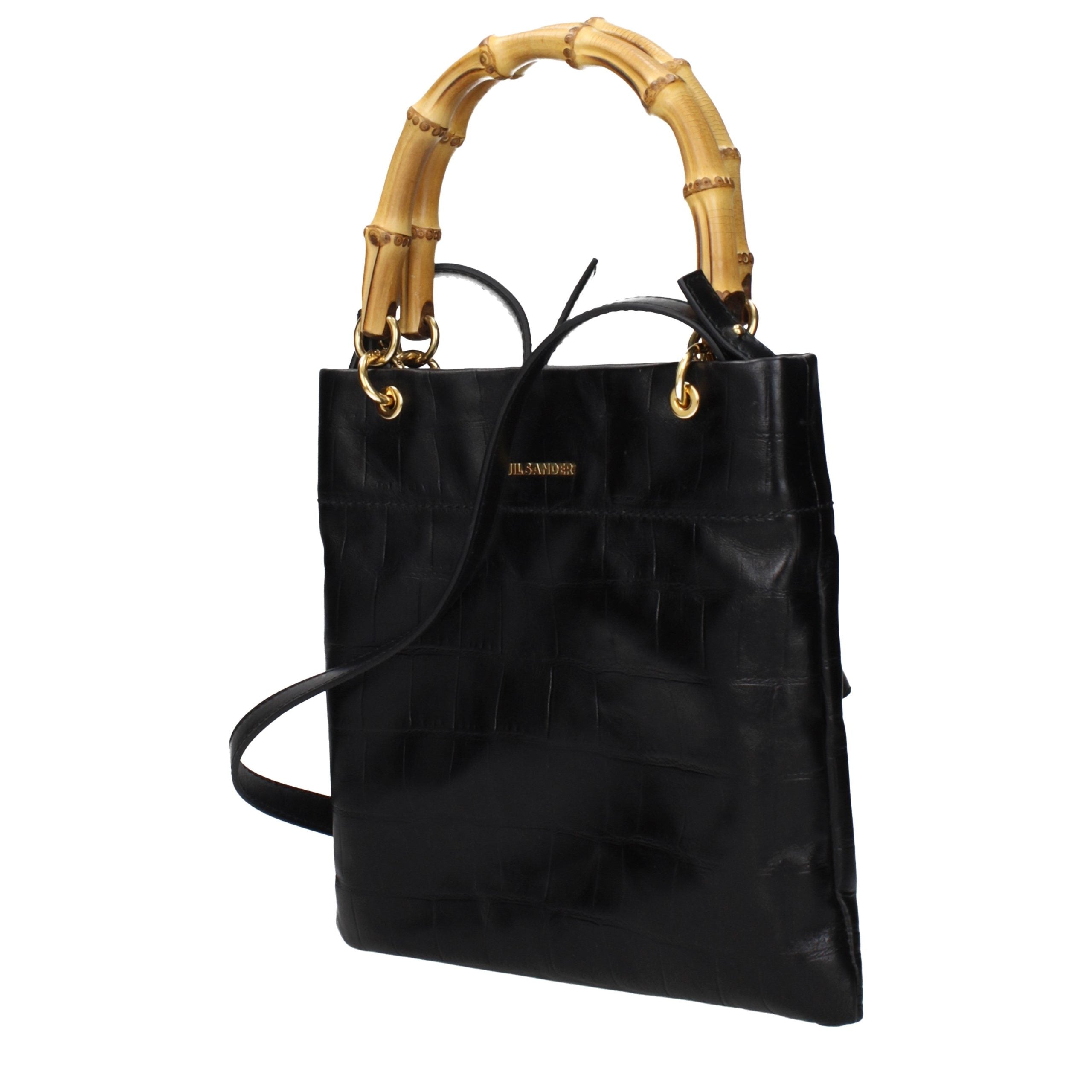 Black Leather Handbag Bag