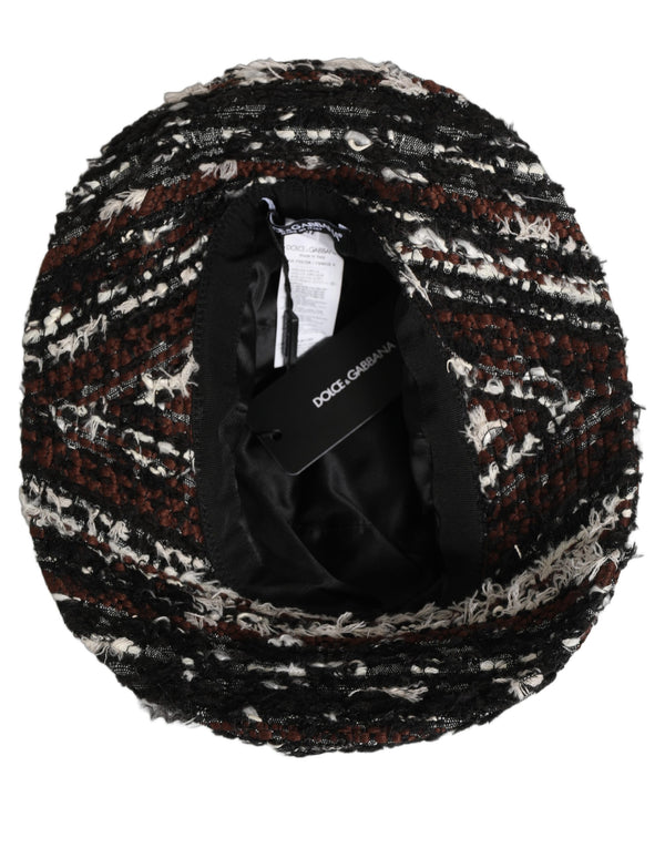 Dolce & Gabbana HAT9880 2% Cotton 1% Nylon 67% Acrylic 17% Polyester 7% Viscose 6% Wool bucket hat in black