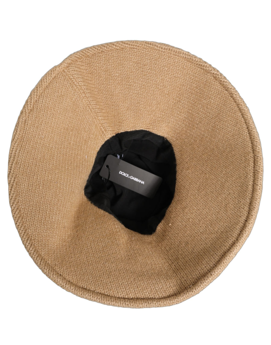 Dolce & Gabbana HAT9891 74% Cotton bucket hat in beige