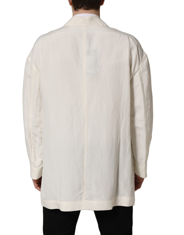 Dolce & Gabbana 52% Flax blazer in white