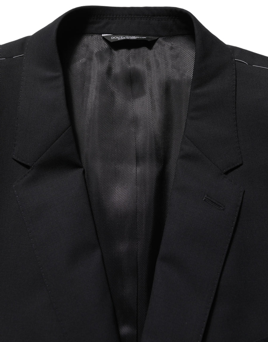 Dolce & Gabbana 97% Virgin Wool 3% Elastane; Lining: 70% Viscose 30% Cupro blazer in black