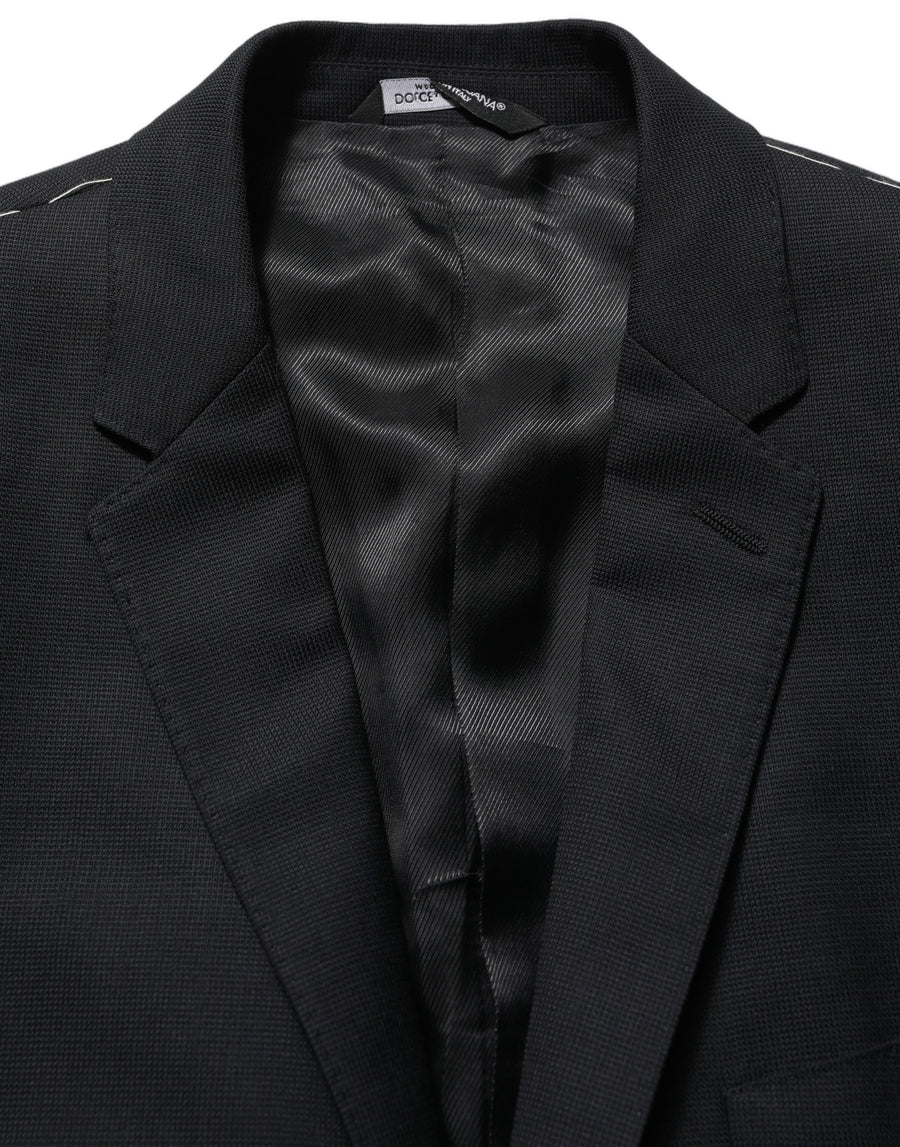Dolce & Gabbana 100% Virgin Wool (shell) blazer in black