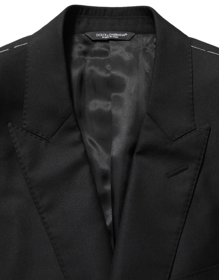 Dolce & Gabbana 82% Virgin Wool 18% Silk blazer in black