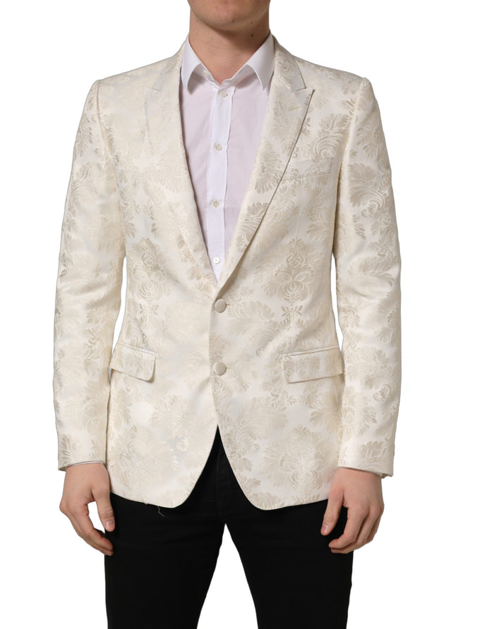 Dolce & Gabbana 40% Polyester 39% Acetate 21% Nylon blazer in white — view 2