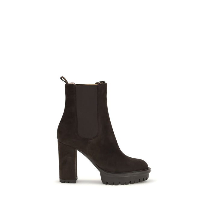 Gianvito Rossi 100% Calf Leather Bos Taurus ankle boot in black