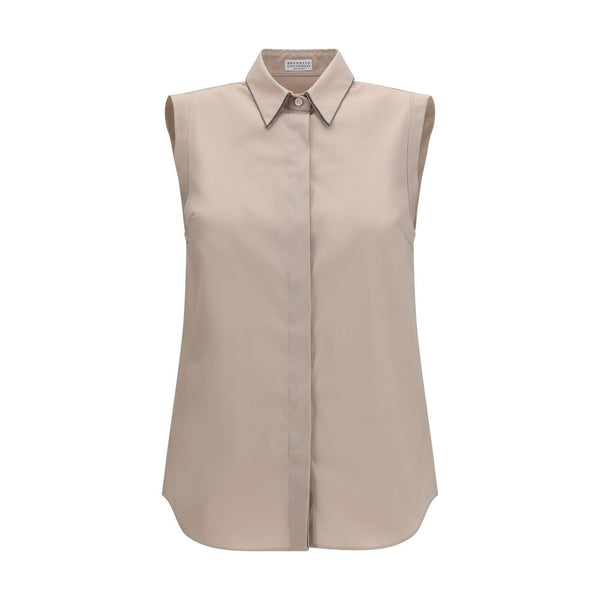 Brunello Cucinelli 72% Cotton shirt in beige