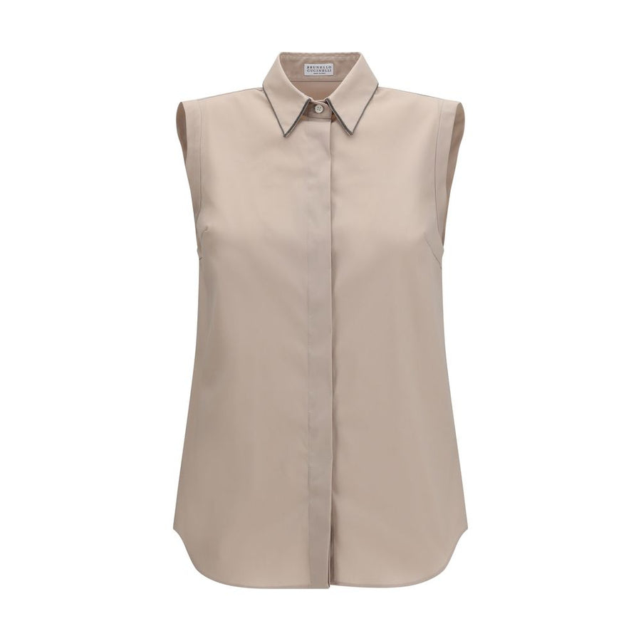 Brunello Cucinelli 72% Cotton shirt in beige