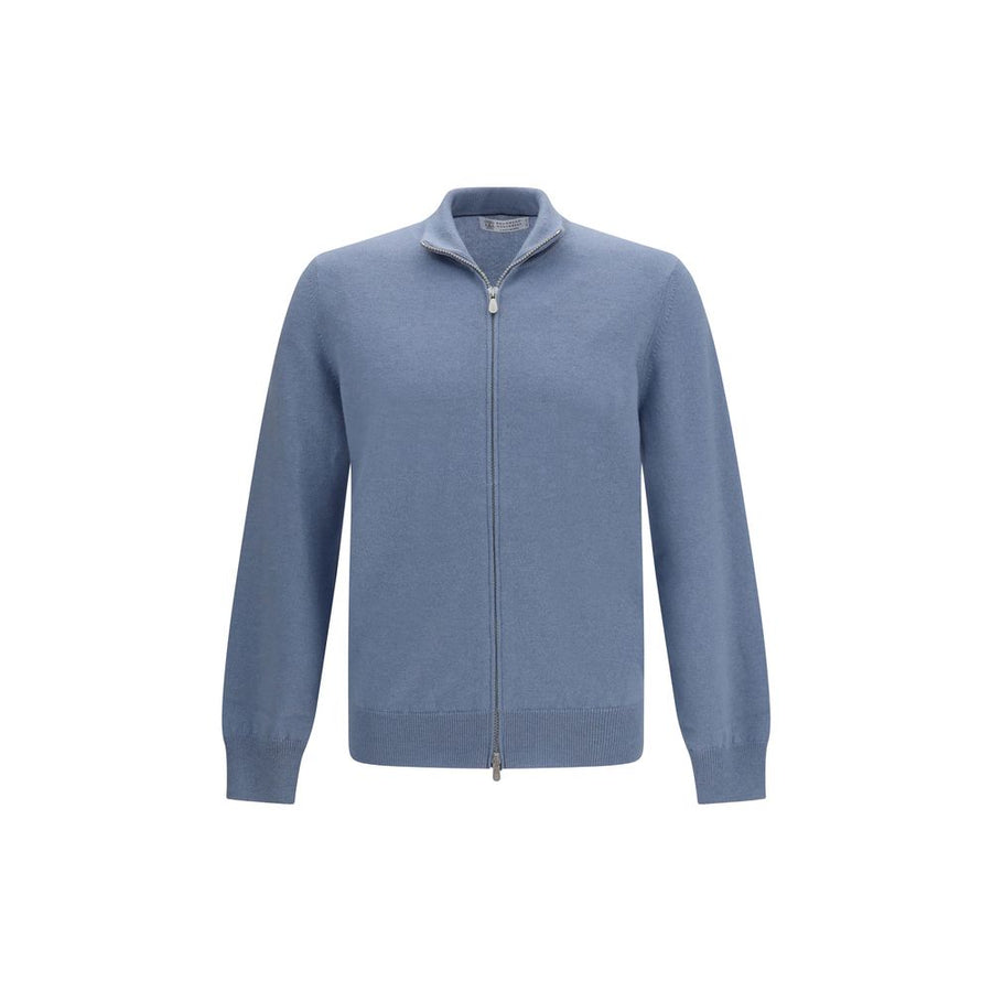 Brunello Cucinelli 100% Kashmir/capra Hircus cardigan in blue