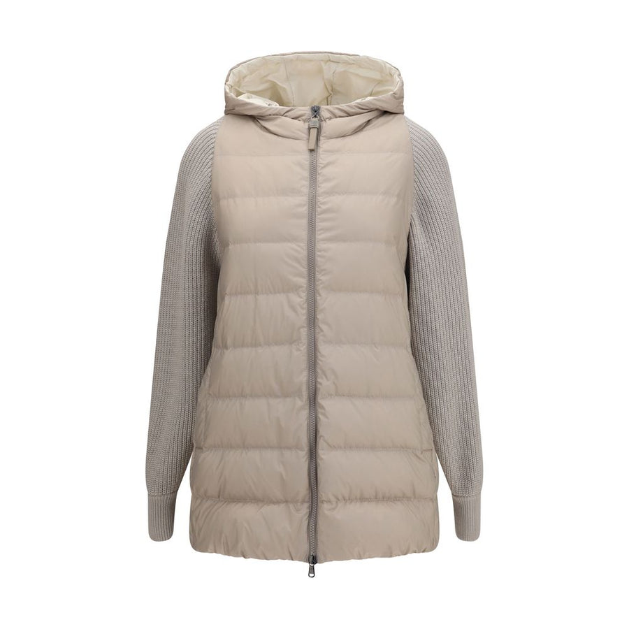 Brunello Cucinelli 100% Polyester down jacket in gray