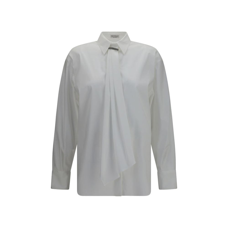 Brunello Cucinelli 72% Cotton shirt in white