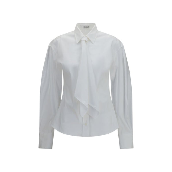 Brunello Cucinelli 72% Cotton shirt in white