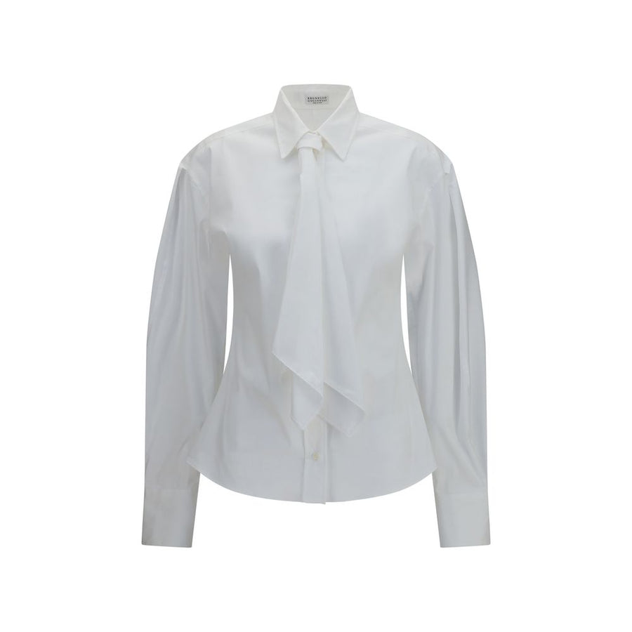 Brunello Cucinelli 72% Cotton shirt in white