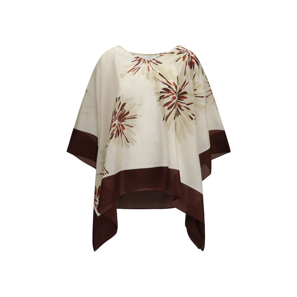 Brunello Cucinelli 100% Silk blouse in multicolor