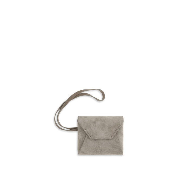 Brunello Cucinelli 100% Calf Leather Bos Taurus key case in gray
