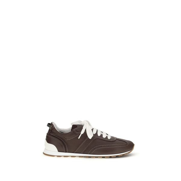 Brunello Cucinelli 100% Calf Leather Bos Taurus sneaker in brown