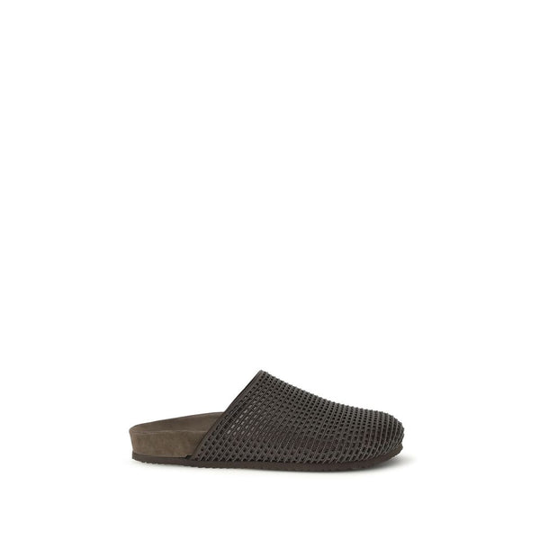 Brunello Cucinelli 100% Calf Leather Bos Taurus slip-on in brown