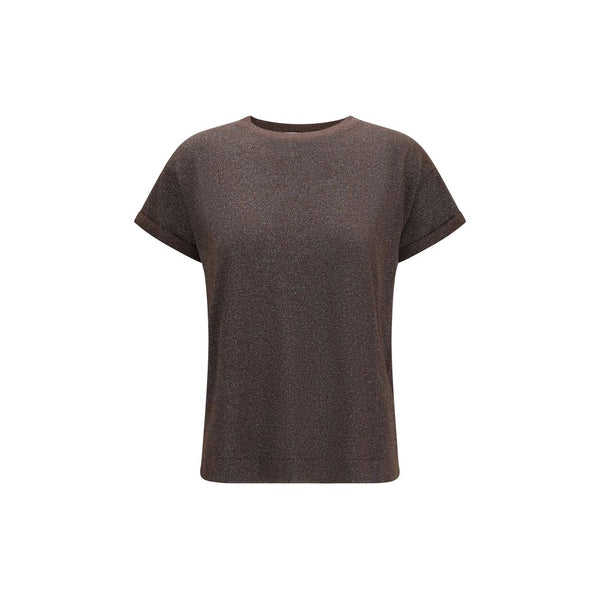 Brunello Cucinelli 51% Cashmere t-shirt in brown