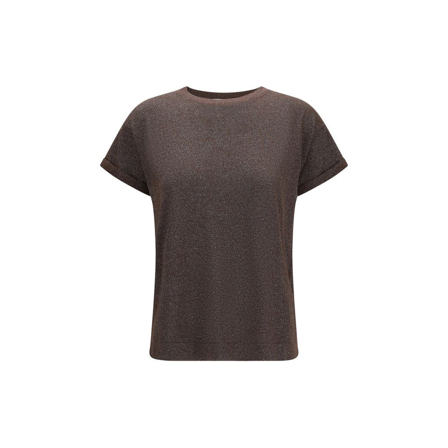 Brunello Cucinelli 51% Cashmere t-shirt in brown