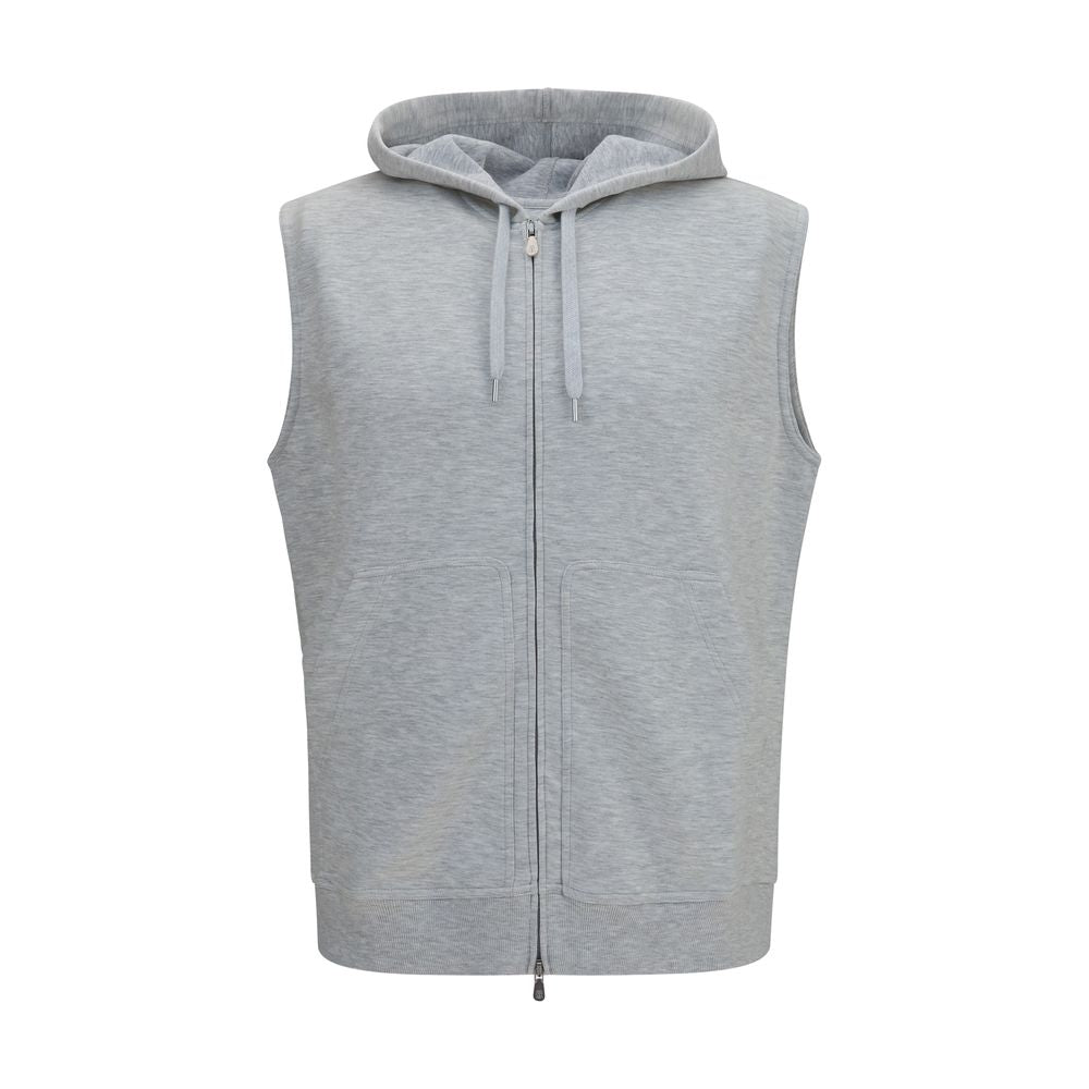 Brunello Cucinelli 100% Cotton vest in gray