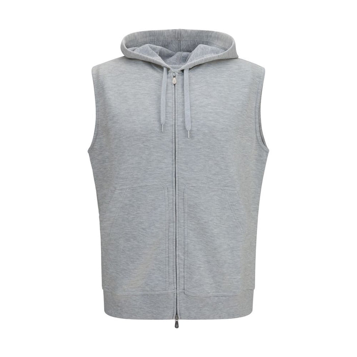 Brunello Cucinelli 100% Cotton vest in gray