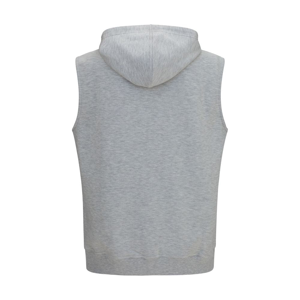 Brunello Cucinelli 100% Cotton vest in gray — view 2