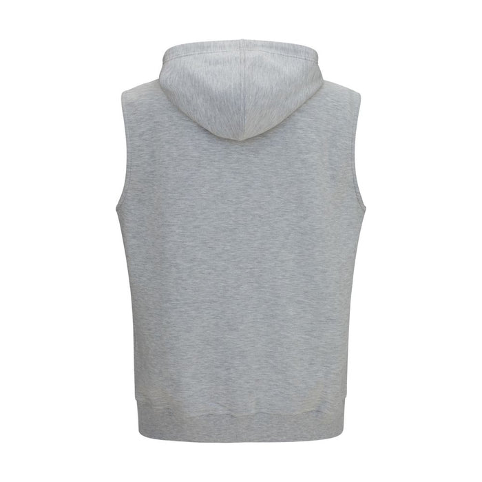 Brunello Cucinelli 100% Cotton vest in gray — view 2