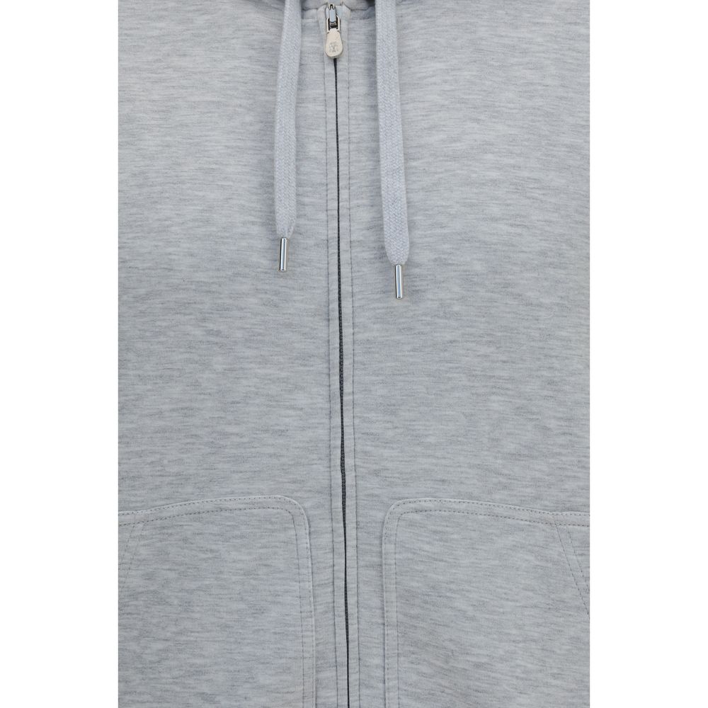 Brunello Cucinelli 100% Cotton vest in gray — view 3