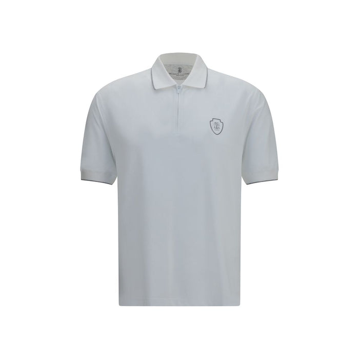 Brunello Cucinelli 51% Polyamide polo shirt in white