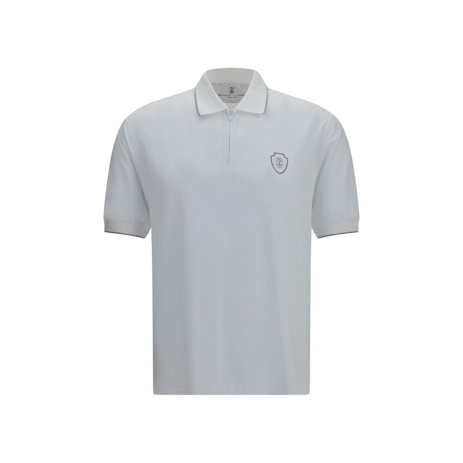 Brunello Cucinelli 51% Polyamide polo shirt in white
