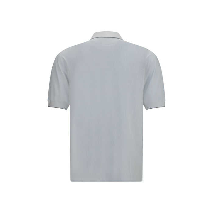 Brunello Cucinelli 51% Polyamide polo shirt in white — view 2