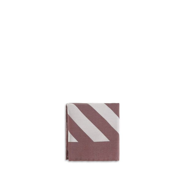 Brunello Cucinelli 100% Cotton pocket square in burgundy