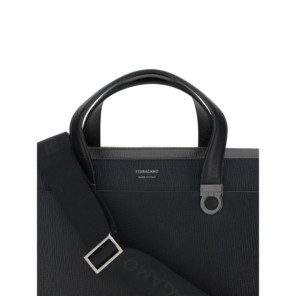 Black Calf Leather Bos Taurus Briefcase Bag