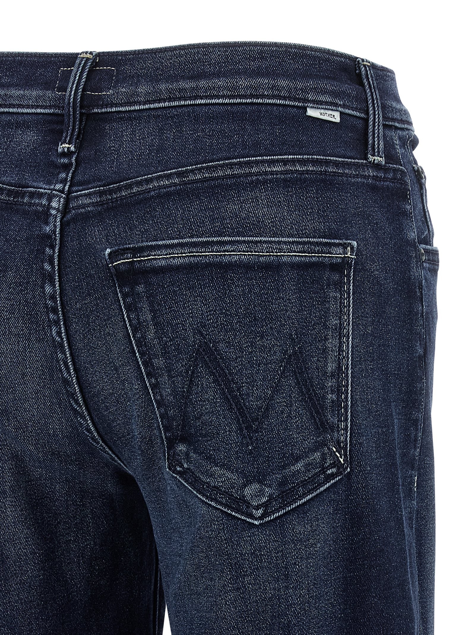The Mid Rise Maven Sneak jeans Blue Cotton Polyester Polyurethane
