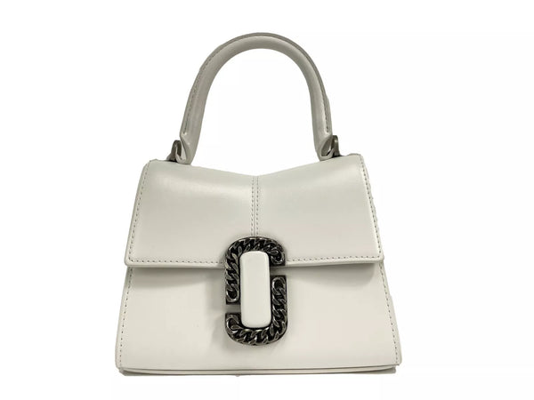 Marc Jacobs Leather top handle bag in white