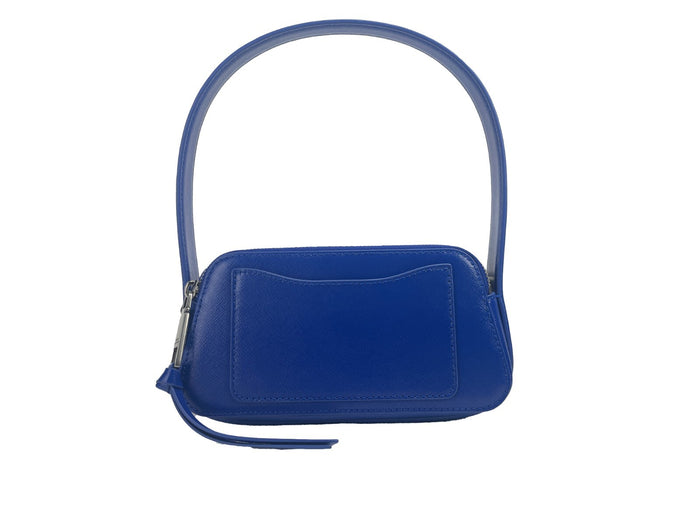 Marc Jacobs The Slingshot Leather Shoulder Bag Silver