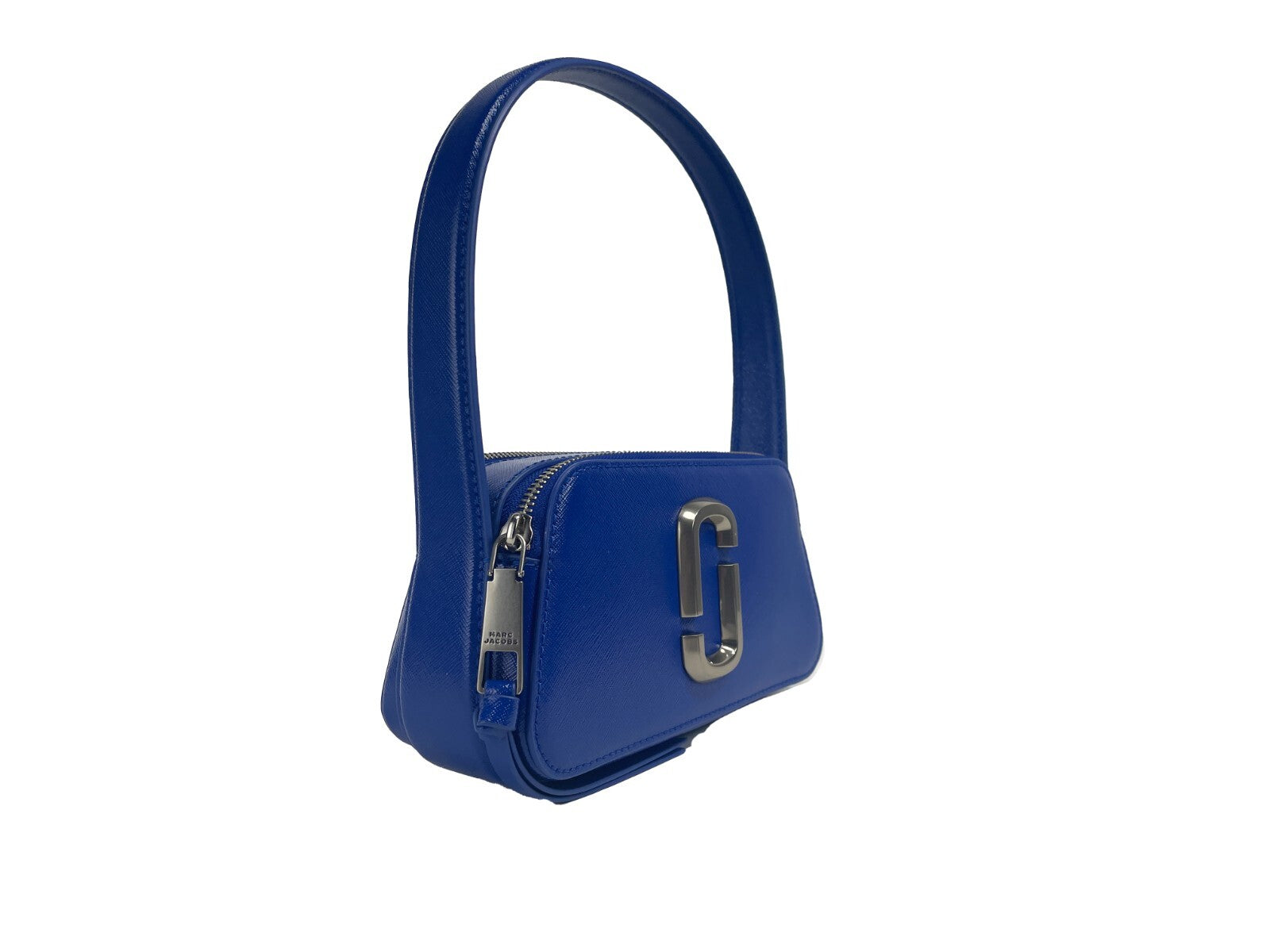Marc Jacobs The Slingshot Leather Shoulder Bag Silver