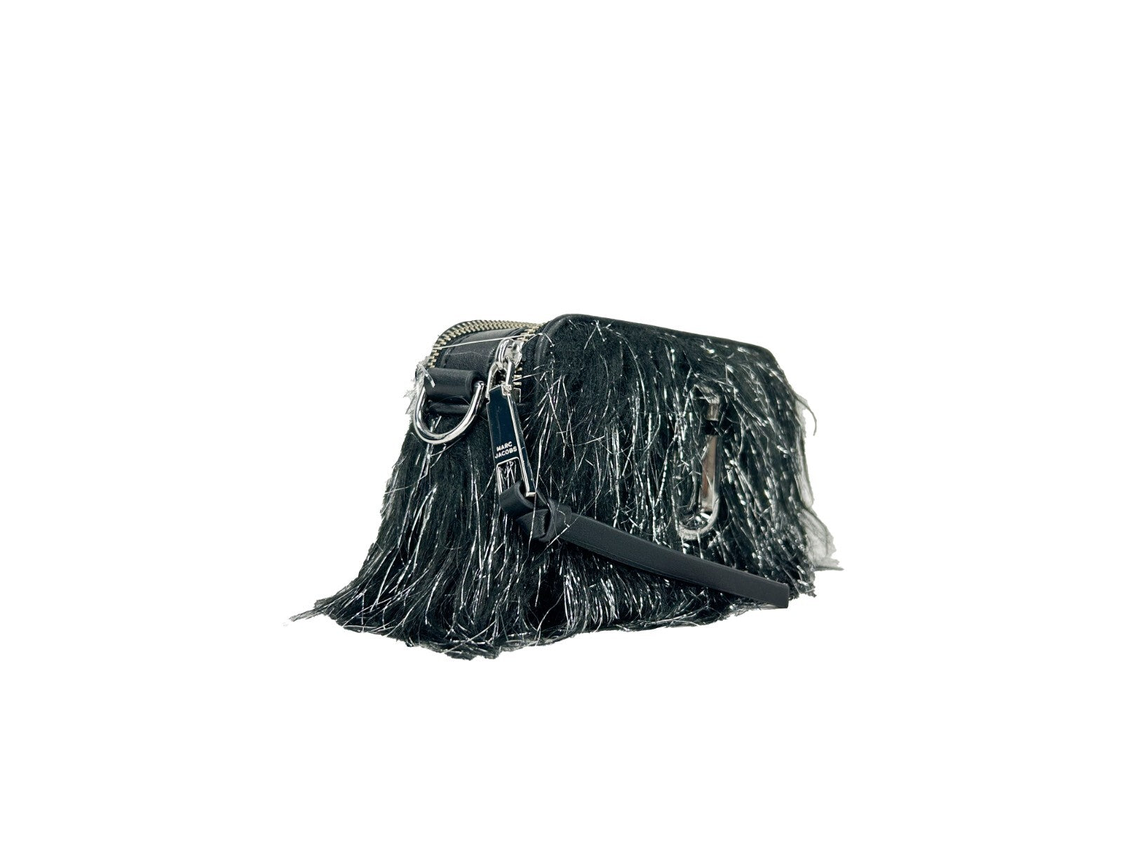 Marc Jacobs The Snapshot Creature Crossbody Bag Silver Leather
