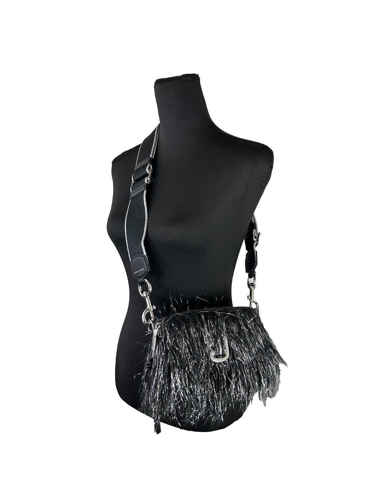 Marc Jacobs The Snapshot Creature Crossbody Bag Silver Leather