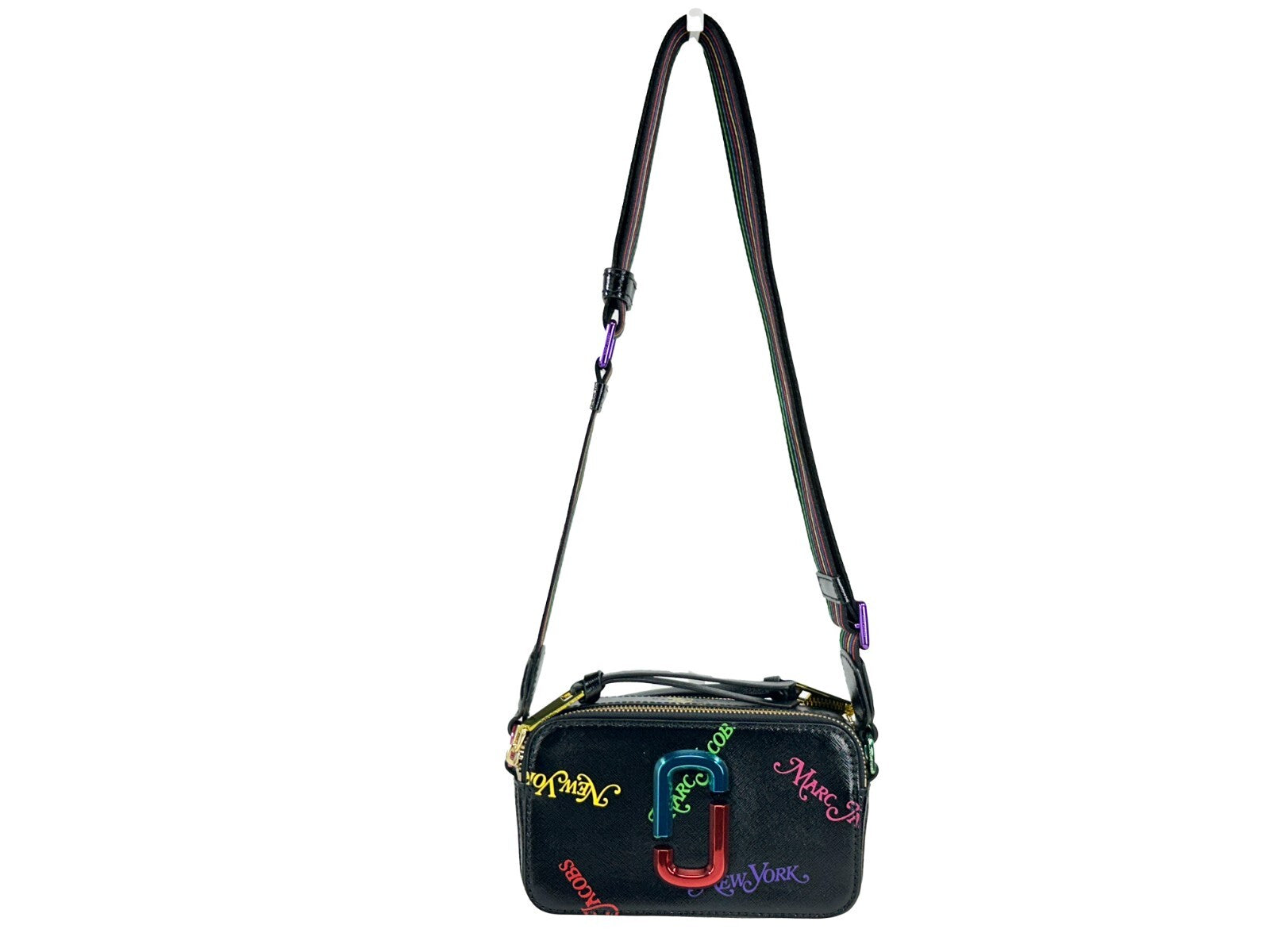 Marc Jacobs Ladies New York X The Snapshot Bag Gold Leather