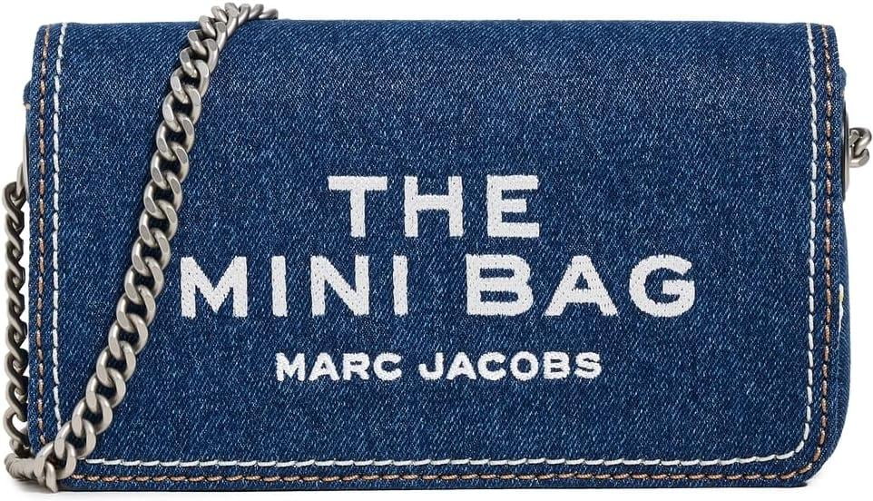 Marc Jacobs The Denim Chain Mini Bag - Dark Wash Silver